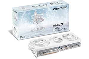 PowerColor Hellhound Spectral White AMD RadeonŒ RX 7800 XT 16GB GDDR6 Grafikkarte