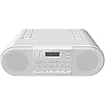 Panasonic RX-D552 Hifi Sound System with DAB,DAB+ & FM, Portable speaker, CD player, playback with USB, Bluetooth, 20W - White