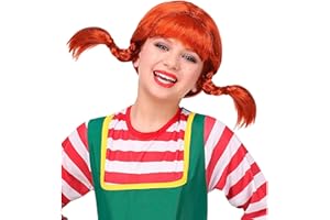 W WIDMANN MILANO PARTY FASHION WIDMANN 46927 - Parrucca da bambina, colore: Rosso