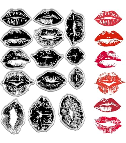 Timbro Labbra Rosse Autoinchiostrante - 11 Mm, Per Fedeltà E Decorazione - Foto 10