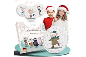 ‎KIDVERSE KIDVERSE Handwärmer Kinder 4er Set - Taschenwärmer wiederverwendbar - Wohltuende Handwärmer zum Knicken - Wärmepads Hände mit süßen Motiven - Taschenwärmer Kinder - Ideal für Winter & Schule