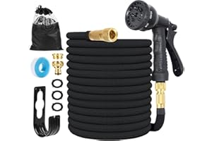 CUNBAYI Manguera de Jardin Extensible, Mangueras Jardin con Pistola Rociadora de 8 Funciones Manguera Flexible y Ligera para Lavado de Coche, Jardín, Lavar la Mascota con Bolsa de Almacenamiento