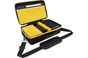 Khanka Remplacement de mallage Dur pour imprimante Photo instantanée Kodak Dock Era 4PASS (4x6 Pouces), boîtier Seulement (Noir, Jaune zippé)