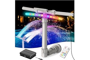 XJUGEZ Fuente de piscina con luz