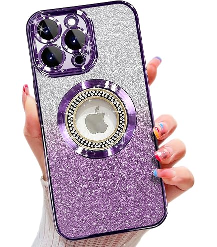 Custodia Magnetica Per IPhone 14 Pro Max – Effetto Gradiente Viola – Ultra Sottile Con Magsafe - 4