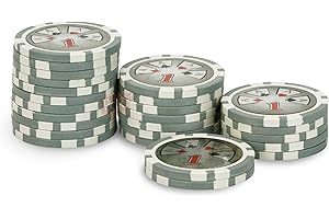 POKEO Rouleau 25 jetons Laser Deluxe 1 Gris