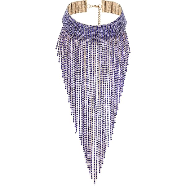 EVER FAITH Chunky Statement Kragen Halskette für Damen Strass Kristall