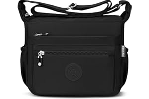 JUYANO Torba na ramię Kobiety Nylon Wodoodporna Torba Na Ramię Kobiety Torba Kobiety Średni Pasek Na Ramię Torby Na Ramię Regulowany Multi Kieszeń Crossbody Torba Na Podróż Szkoła Praca Zakupy