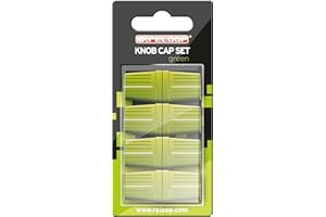 Reloop Knob Cap Set green - 8 Boutons, revêtement en caoutchouc pour une meilleure prise en main, Compatible avec de Nombreux mixeurs et Contrôleurs pour DJ, Vert KNOB-CAP-GREEN