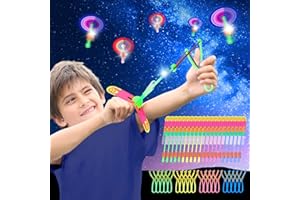 Joycabin 20 pièces de jouets lumineux LED articles de fête, fusée Copters lumière, jouets volants Set Party, hélicoptère voler jouets pour enfants anniversaire cadeaux d'hôtes et Goodie Bag Stuffers