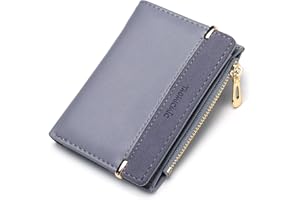 FALAN MULE Small Wallet for Women RFID Blocking Purse for Women Bifold Card Holder Small Purse with Zipper Coin Pocket Women's Wallets for Cash, Cion, Card, Bill
