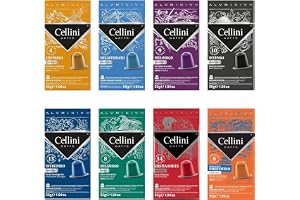 Coffee Cellini Nespresso Compatible Aluminium Capsules - Aluminium Tasting Kit 80pcs