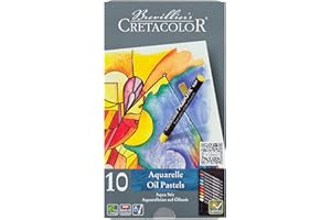 ‎CRETACOLOR Cretacolor AquaStic | Aquarellkreiden auf Ölbasis | Besonders lichtechte Ölkreide | 10 Farben