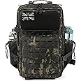 QT&QY Military Tactical Backpacks for Men Army Molle Daypack 25L/35L/45L Lage 3 Day Bug Out Bag Camping Hiking Rucksack with Bottle Holder
