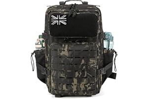 QT&QY Military Tactical Backpacks for Men Army Molle Daypack 25L/35L/45L Lage 3 Day Bug Out Bag Camping Hiking Rucksack with Bottle Holder