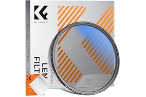 K&F Concept Filtr polaryzacyjny 72 mm Slim + ściereczka do czyszczenia z mikrofibry pakowana próżniowo do obiektywu aparatu
