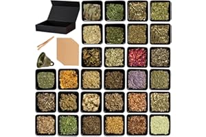 BABICLEAN 30Pcs Dried Herbs for Witchcraft, Witchcraft Supplies, Pagan, Rituals, Witch Spells, Wiccan Supplies and Tools Gifts for Beginner Experienced