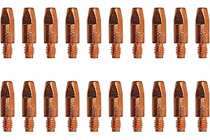 ELECTROMECANICA CANTABRIA ELCAN ELCAN 20 Puntas de contacto de cobre M6x28x8mm para antorcha 25ak de 0.8/1.0/1.2. Consumibles y accesorios pistola soldar. Boquillas para torcha soldadura hilo mig mag de 1,0mm
