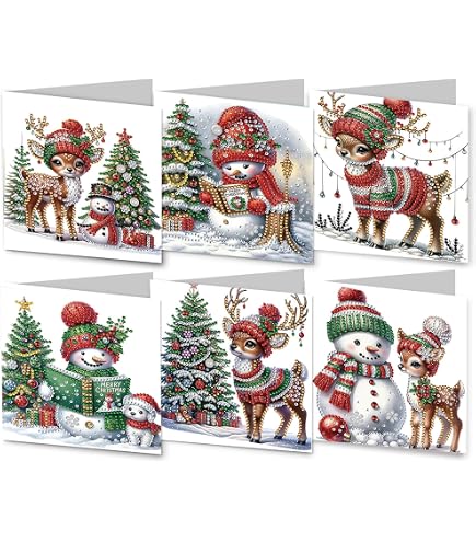 HNLMZ Cartes de Vœux de Noël,12 Pièces 5D Diamant Peinture Cartes de Vœux, Cartes de Vœux de Noël Pliées avec Enveloppes,Carte Cadeau de Noël pour la Famille, Les Amis HNLMZ Cartes de Vœux de Noël,12 Pièces 5D Diamant Peinture Cartes de Vœux, Cartes de Vœux de Noël Pliées avec Enveloppes,Carte Cadeau de Noël pour la Famille, Les Amis