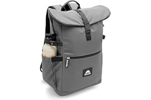 MIXIRL® Baby Wickelrucksack stylische Wickeltasche mit Wickelunterlage | Rolltop Rucksack Groß & Kinderwagenbefestigung für unterwegs - ideal für jede Mama