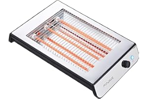 My Wave - Grille-pain Plat - Tous Types de Pains et Viennoiseries - Grille-pain Horizontal Puissance de 900W - Température Réglable et 6 Niveaux de Puissance - Indicateurs Sonores et Lumineux