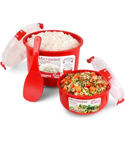 EBTOOLS Cuiseur à Riz Au Four à Micro-ondes Cuiseur à Riz Pour Four à Micro-ondes Domestique