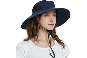 EINSKEY Unisex Sun Hat, Waterproof Wide Brim Bucket Hat Packable Boonie Hat for Fishing Hiking Gardening Safari Beach