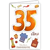 Twizler Carte D Anniversaire 35 Ans Panneau De Signalisation 35 Ans Carte D Anniversaire 35 Ans Amazon Fr Fournitures De Bureau