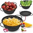 Set 3 cestini quadrati natalizi con manici oro - Arredamento e