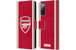 Head Case Designs Officially Licensed Arsenal FC Home 2023/24 Crest Kit Leather Wallet Case Compatible With Samsung Galaxy S20 FE / 5G