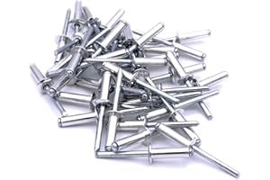 SINGULARITY SUPPLIES M6.4 (6.4mm x 30mm) Dome Blind Rivet - Aluminium (Pack of 40)