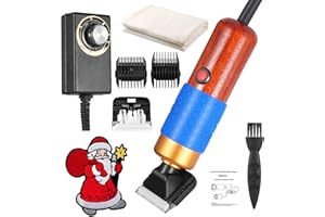 Hlieeosfcn Teppich-Trimmer mit Scherführung,Elektrische Tufting-Schere,Tufting Carver Clippers, Teppichschnitzwerkzeug für handgefertigte Teppiche, saubere und getuftete Teppiche