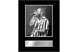 ICONIC PICS Poster von Post Malone, signiertes Foto, mit Passepartout, Musik, #1