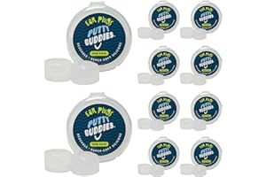 Putty Buddies Super Soft Comfortable Original Swimming Earplugs for Kids (Block Water) 10-Pair