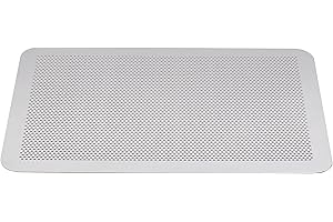 Mali’s 43034 – Plaque à Pâtisserie Perforée Plate Aluminium sans Rebords Grise 40x30cm, épaisseur 1.5mm