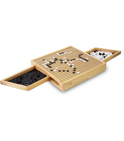 Engelhart Gioco Del Go Magnetico Da Viaggio, Scacchiera Pieghevole 24x24 Cm, Strategia Classica Giapponese