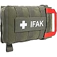 Tasmanian Tiger TT IFAK Pouch VL L Molle Compatible First Aid Kit Belt Bag for Hiking Outdoor Travel Police Service (Olive)