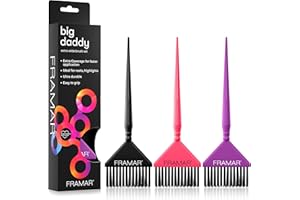 FRAMAR Big Daddy Paint Set with 3 Brushes, Purple, 3 Count (Pack of 1)