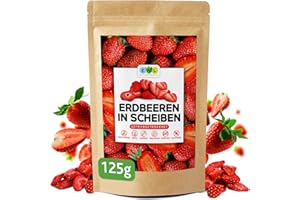 ‎EWL NATURPRODUKTE EWL Naturprodukte gefriergetrocknete Erdbeeren 125g, vegan, Erdbeeren gefriergetrocknet in Deutschland abgefüllt
