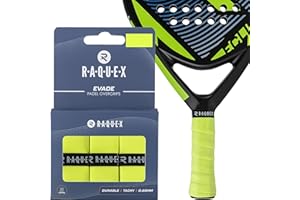 Raquex Surgrip Evade pour Raquettes de Padel — 10 Couleurs — Paquet de 3 surgrips, 0,65 mm d'épaisseur — Surgrip antidérapant Absorbant et légèrement adhésif pour Raquettes de Padel ou de Pickleball