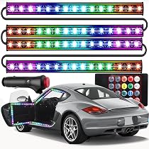 Occhi LED Devil Eyes Per Auto E Camion - Schermo Flessibile 120x595mm, Programmabile Da App, Impermeabile IP65