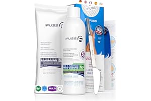 Mr. Fuss® Solution No. 4 pour enlever la callosité - adoucissement rapide - 250ml Plus Pack Multi - contre la peaux mortes y les cuticules avec effet immédiat en 10 minutes