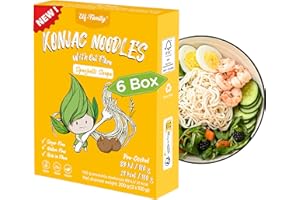 ‎ELF-FAMILY Elf-Family [Neu] Low Carb Lebensmittel Konjak Nudeln aus Thailand Vegan Glutenfrei-240g x6er Box(12 pack), Shirataki Nudeln Instant Nudeln Pasta/Keto Diet Food/Kalorienarme/Zuckerfrei -Spaghetti