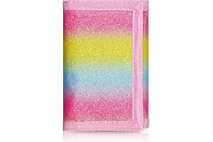 Sundee Kids' Rainbow RFID Trifold Canvas Outdoor Sports Wallet - Perfect for Boys' Festivals & Birthdays