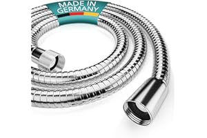 Engelbach® Tubo doccia flessibile 1,75m in acciaio inox - Con attacco standard - Flessibile e testato per l'acqua potabile - Made in Germany