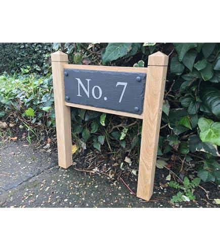 Wooden Signs Personalised Solid Oak Bespoke Engraved House Signs Amazon ...