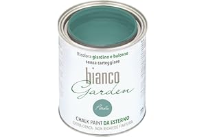 BIANCO SHABBY biancoShabby® Chalk Paint Petrolio - Pintura especial para exteriores - BiancoGarden - Restaura el jardín y el balcón sin pintar y sin acabado (1 litro)