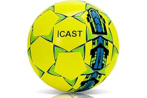 ICAST ™ Soft and Lightweight Kids Football size 5 - "designed for budding Football stars! Made with soft materials, indoors and outdoors Play. Ideal for Little Feet so they can builld confidence