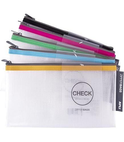 Grafoplás EVA Tasche A6 - Transparent Mit Reißverschluss Weiß