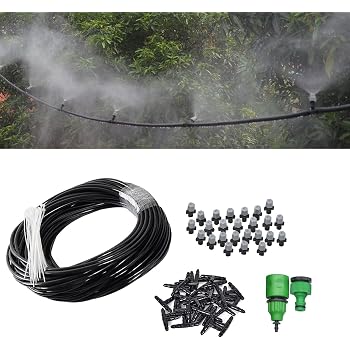Brumisateur Terrasse 10 M – Kit De Refroidissement Extérieur, Pour Jardin, Piscine, Serre, économie D'eau